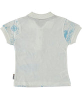 Tricou Polo, Long Beach, bumbac, baieti, alb cu bleu